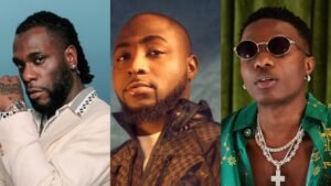 Davido, Wizkid, and Burna Boy Unite for Epic Performance at Oando’s End-of-Year Party, Showing Rare Bond
