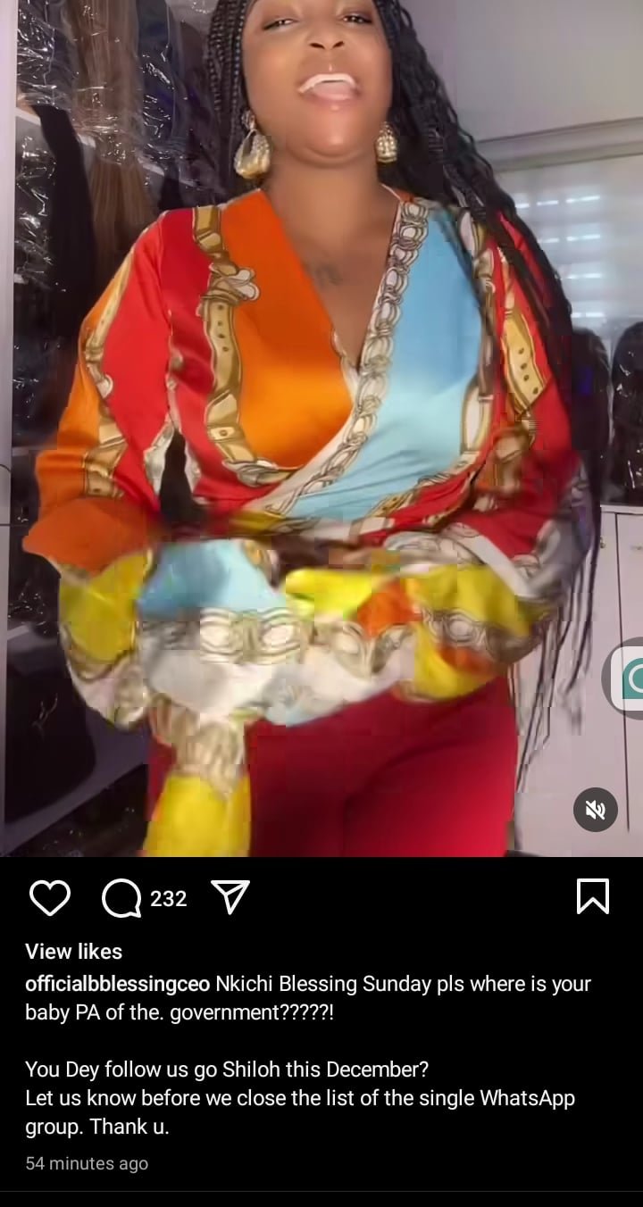 Blessing CEO Invites Nkechi Blessing to Shiloh, Mocks Alleged Failed Relationship