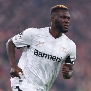 Bundesliga Boniface thrilled to score on Bayer Leverkusen return