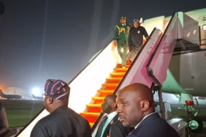 Tinubu returns to Abuja after Lagos holiday